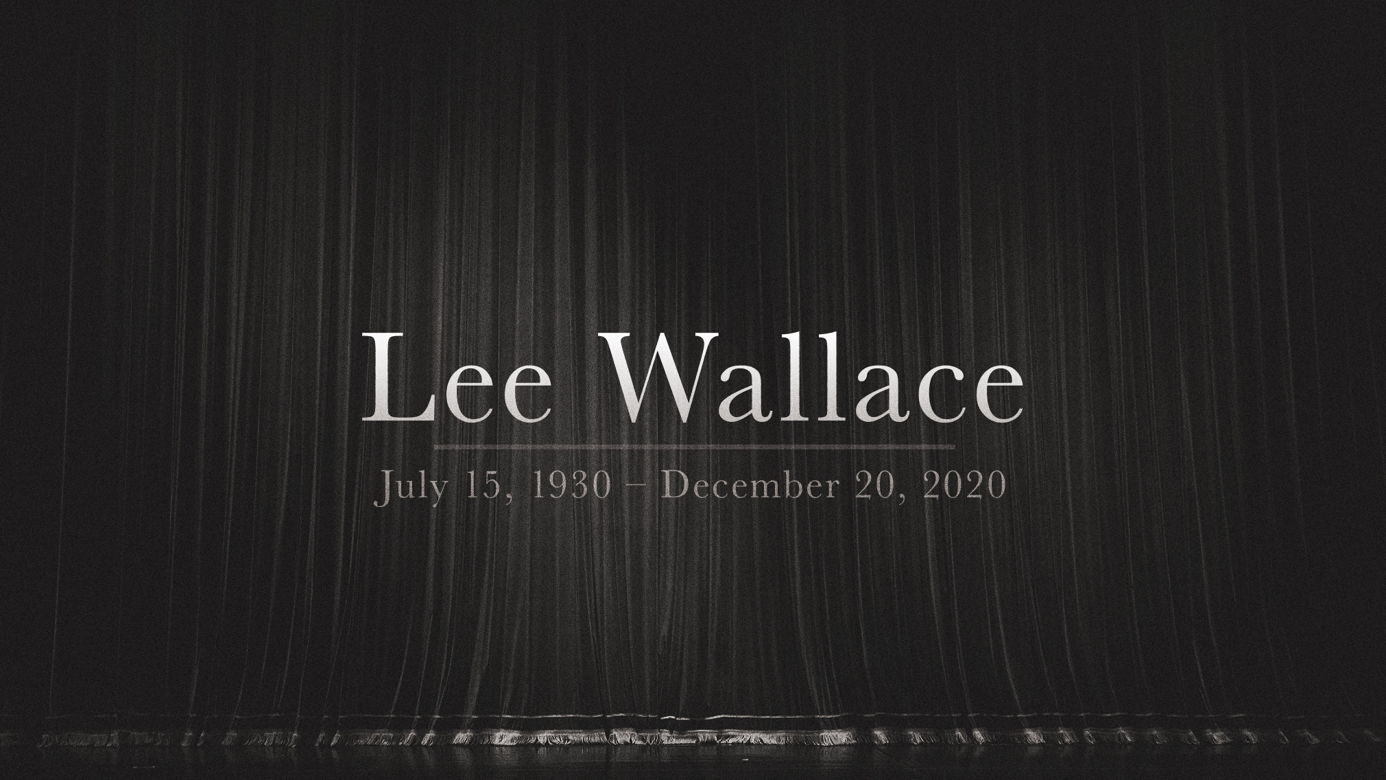 Stage and Screen Actor Lee Wallace Dead at 90 - Vimarsana News